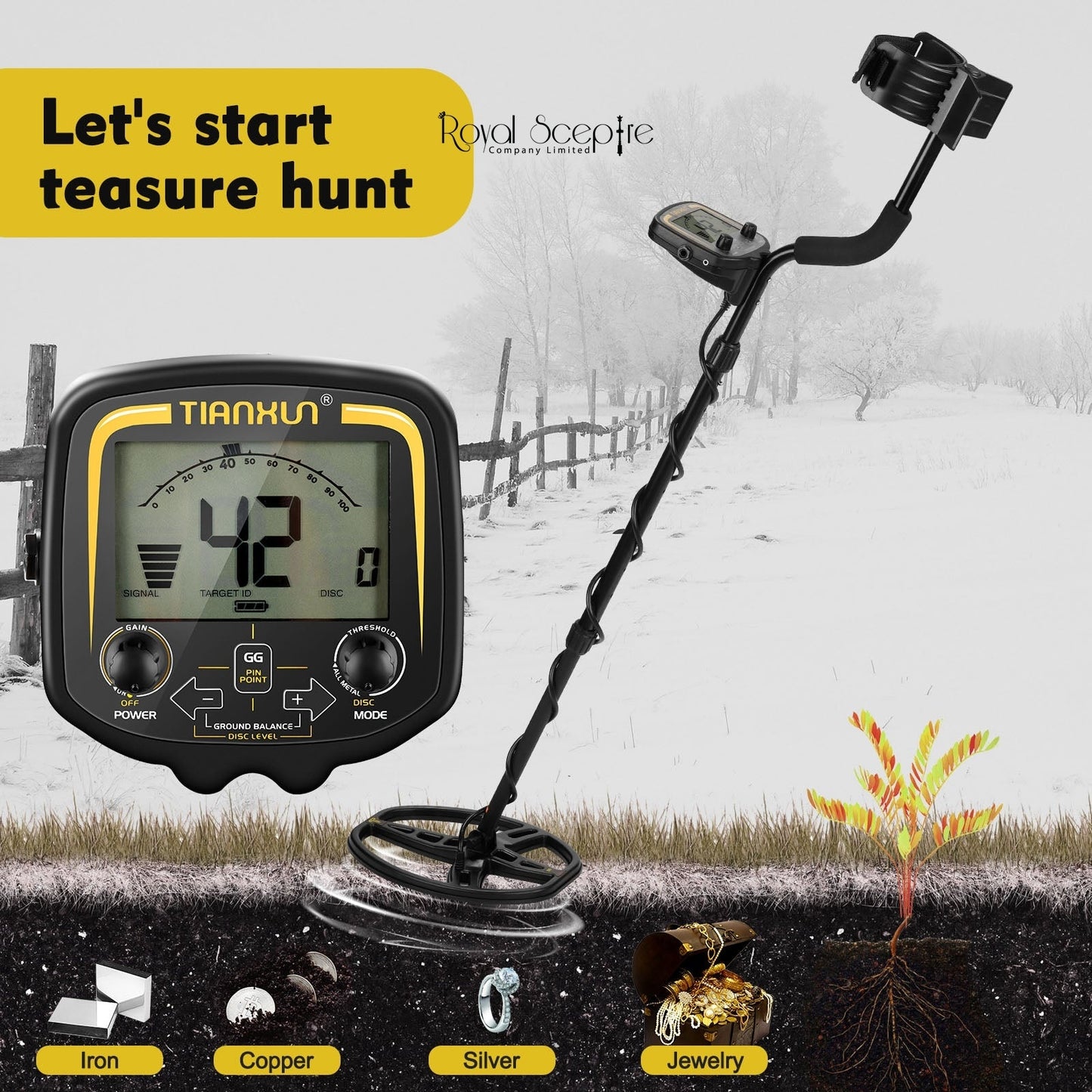 Tianxun TX-850 Professional Metal Detector