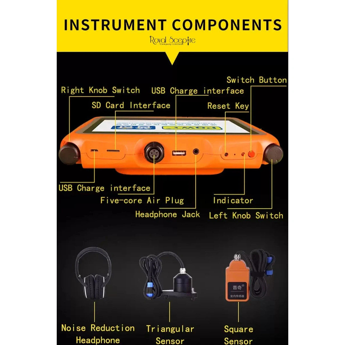 PQWT-L30 Indoor Water Leak Detector, 50cm