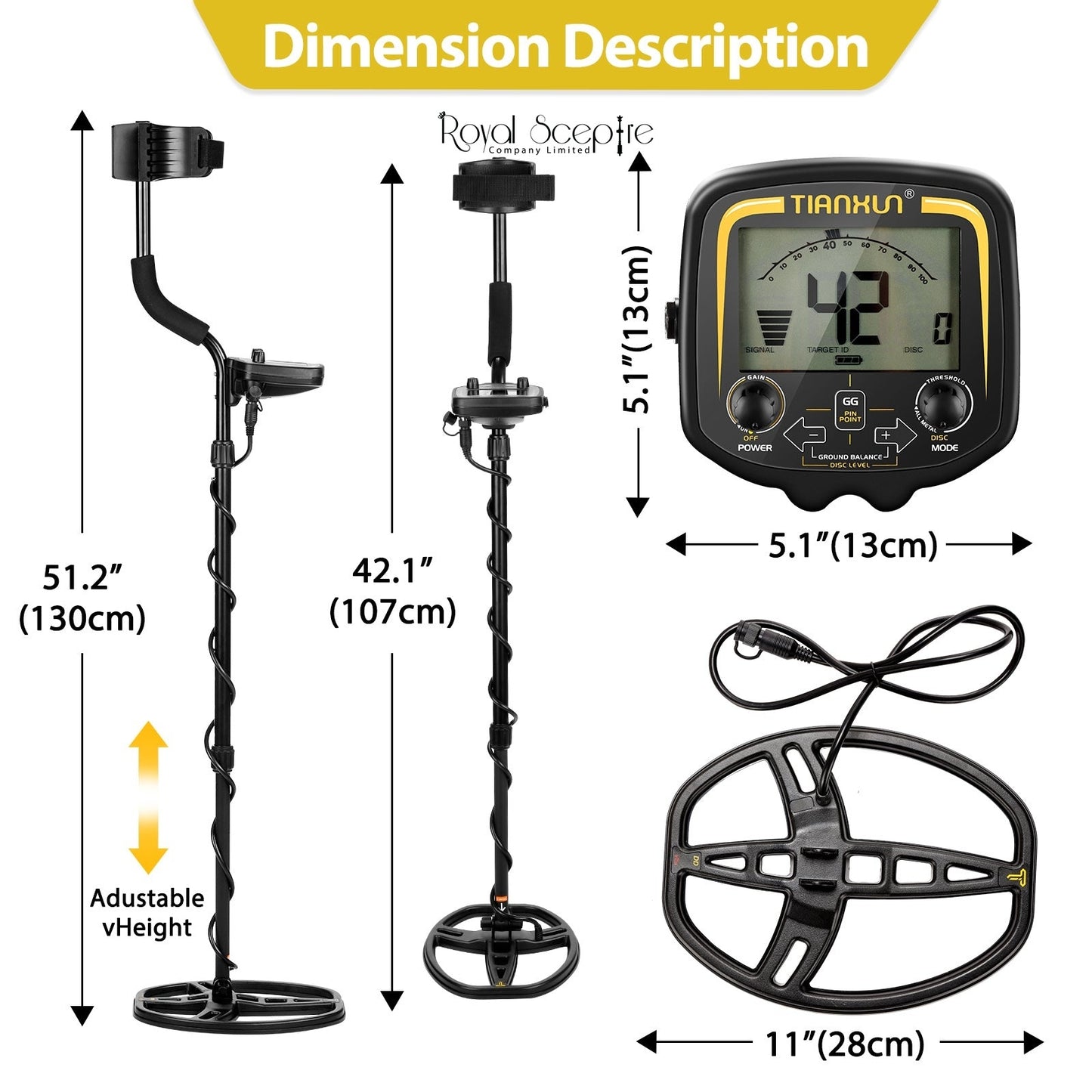 Tianxun TX-850 Professional Metal Detector