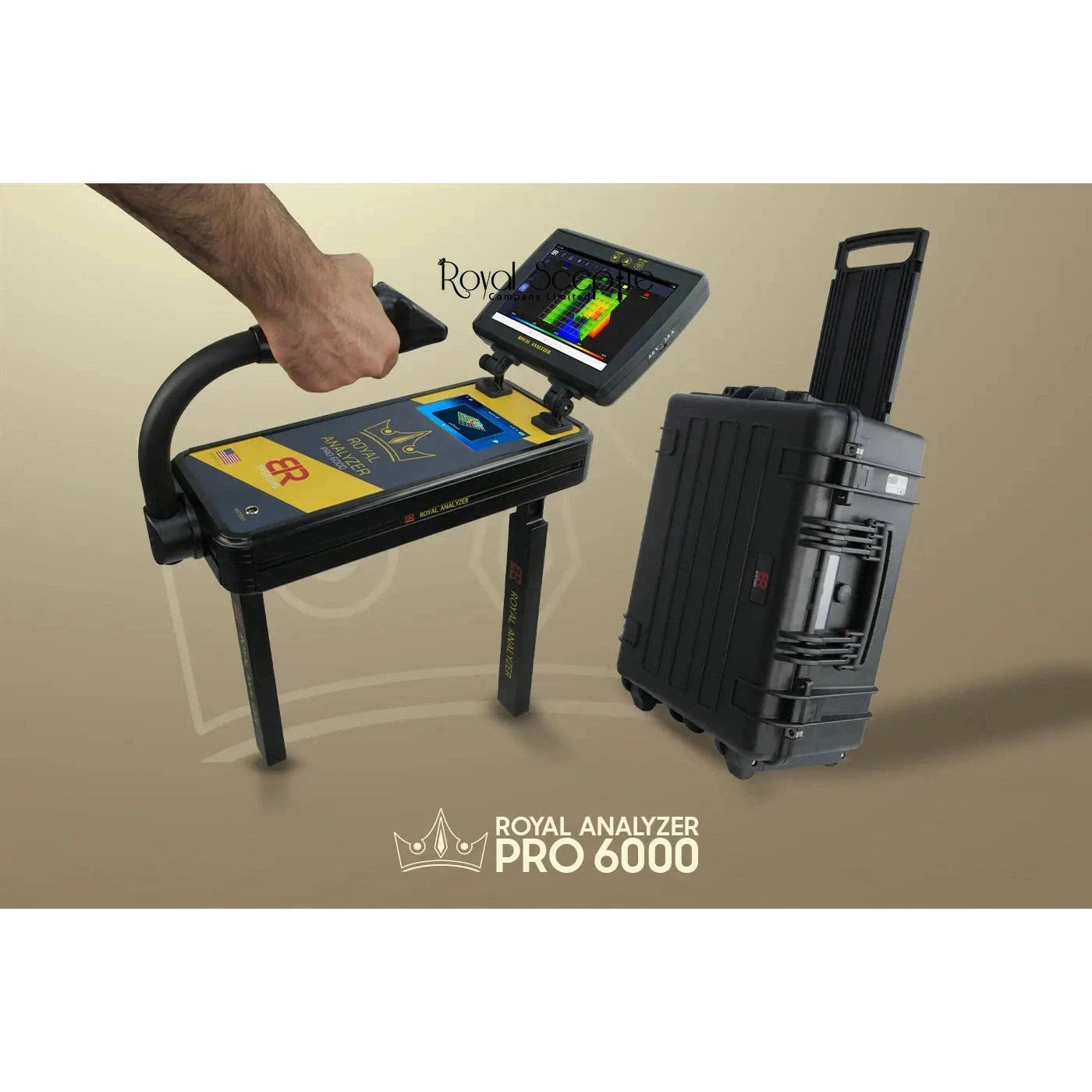 Royal Analyzer Pro 6000 Gold, Diamond, Metal, Void & Cavity Detector