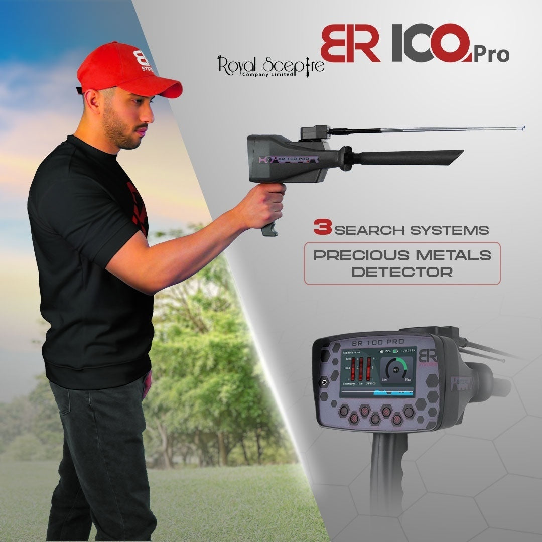 BR 100 Pro Diamond, Gold, Metal, Minerals, Voids & Cavity Detector