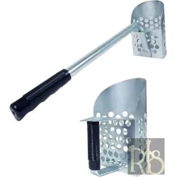 Scoop for Removing Excavated Material From Hole, 250mm Long Handle