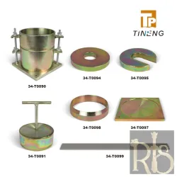 Cbr Mould, 152.4 Dia X 178mm High, Complete with Perforated Base Plate and Extension Collar 50.8 Mm High That Can Be Fitted to Either End of the Mould