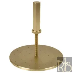 Perforated Swell Plate 150mm Dia. with an Adjustable Center Post of Rustproof Metal Provided with a Lock-nut
