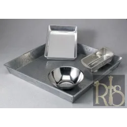 200mm X 200mm X 50mm Deep Steel Baking Trays