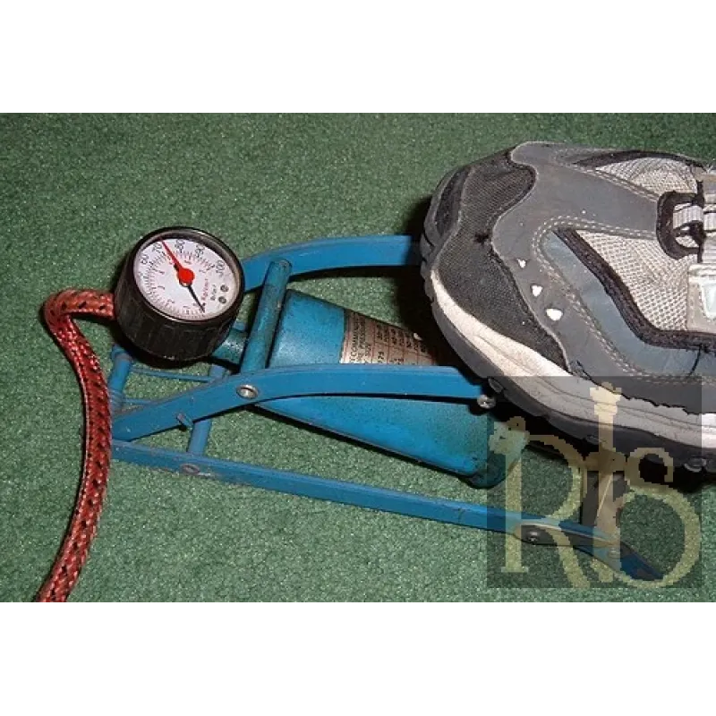 Foot Pump for Pressurising Air Water Assemblies up to a Maximum of 700kn/m2 and Fitted with Flexible Hose Approximately 1.2m Long and Connector