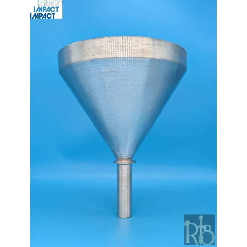 Flask Funnel for Fitting to the 700ml Steel Bottle with Rim of Funnel Retaining Sieve 200mm Nominal Diameter