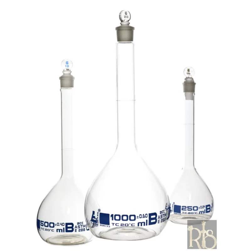 Volumetric Flask 250ml, 500ml, 1000ml and 2000ml Capacity