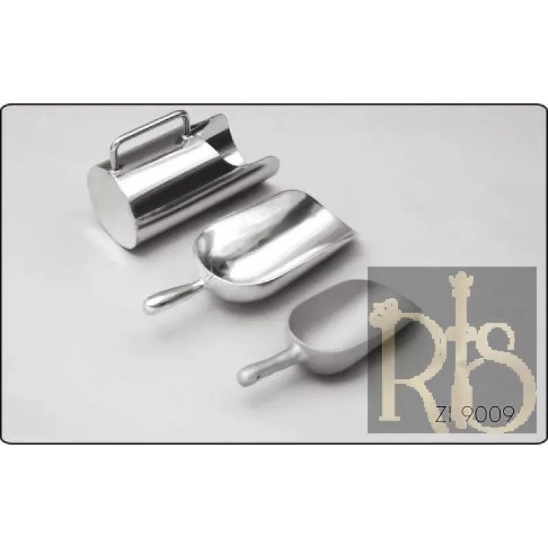Metal Scoop, Large(150mm Wide), Cast Aluminum Handle
