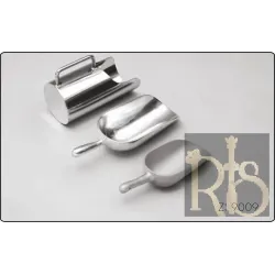 Metal Scoop, Medium(100mm Wide), Cast Aluminum Handle