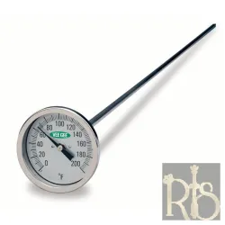 Portable Dial Thermometer 50 to 250 Deg. C Accurate to +3% with 0.75m Long Stem
