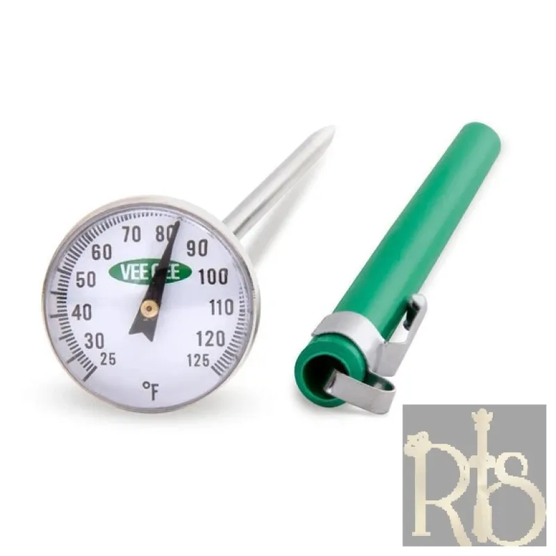 Pocket Dial Thermometer +50 to 250 Deg. C Accurate to +3% with 0.1m Long Stem
