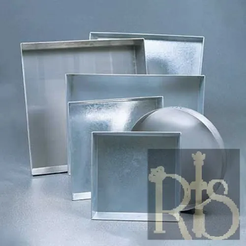 1m X 1m X 75mm Deep Galvanised Metal Tray