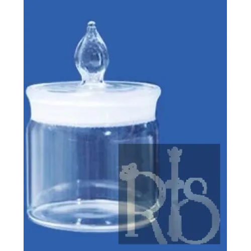 Tian Glass Clyindrical Flat Bottom (tin Boxes ) 90 Ml Capacity
