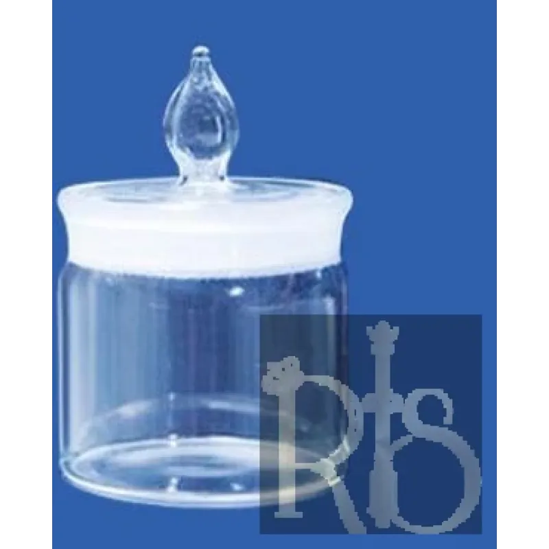 Tian Glass Clyindrical Flat Bottom (tin Boxes ) 90 Ml Capacity