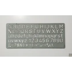 Tian Set English Letting Templete (plastic)
