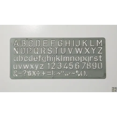 Tian Set English Letting Templete (plastic)